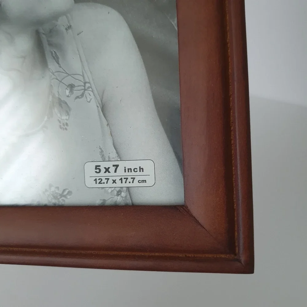 The Cellar Set of 10 Walnut Photo Frames Vintage NEW-in-Box Self-Standing
